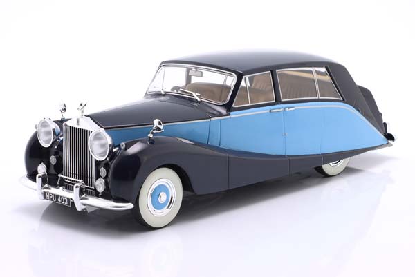 ROLLS-ROYCE SILVER WRAITH EMPRESS BY HOOPER 1956 BLACK / LIGHT BLUE / РОЛЛС-РОЙКЕ СЕРЕБРИСТЫЙ ВРАЙТ ЕМПРЕСС ХУПЕР ЧЕРНЫЙ СВЕТЛЫЙ СИНИЙ СВЕТЛО