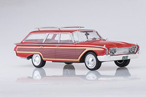 FORD COUNTRY SQUIRE 1960 RED/WOOD — фото 3