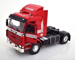 SCANIA 143 TOPLINE TOWING VEHICLE RED SILVER — фото 3