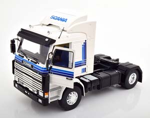 SCANIA 143M TOPLINE СЕДЕЛЬНЫЙ ТЯГАЧ 1987 БЕЛЫЙ С СИНИМ — фото 3