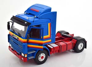 SCANIA 143M TOPLINE СЕДЕЛЬНЫЙ ТЯГАЧ 1987 СИНИЙ С КРАСНОЙ РАМОЙ — фото 3
