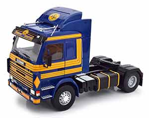 SCANIA 143 TOPLINE "ASG" 1987 DARK BLUE/YELLOW — фото 5
