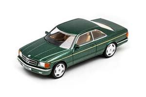 MERCEDES W126 S-CLASS COUPE 500 SEC 560SEC GREEN / МЕРСЕДЕС С-КЛАСС КУПЕ ЗЕЛЕНЫЙ (ДЛИНА 7-10 СМ) — фото 1