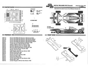 WILLIAMS RENAULT FW17 GP BRASIL 1995 / ВИЛЬЯМС РЕНАУЛТ ФВ17 ГРАН-ПРИ БРАСИЛ 1995 1:43