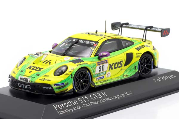 PORSCHE 911 GT3 R #911 2ND 24H NÜRBURGRING 2024 MANTHEY GRELLO / ПОРШЕ 911 GT3 R №911 2 МЕСТО В ГОНКЕ 24 ЧАСА НЮРБУРГРИНГА 2024 КОМАНДА MANTHEY GRELLO