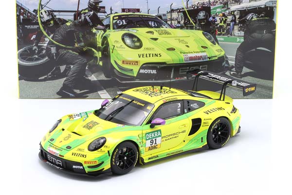 PORSCHE 911 GT3 R #91 WINNER NORISRING DTM CHAMPION 2023 PREINING MANTHEY GRELLO / ПОРШЕ 911 ГТ3 ПОБЕДИТЕЛЬ НОРИСРИНГ ДТМ ЧЕМПИОН ПРЕЙНИНГ MANTHEY ГРЕЛЛО — фото 3