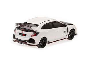 HONDA CIVIC TYP R FK8 2017 WHITE BLACK (ДЛИНА МОДЕЛИ 6-10 СМ) — фото 2
