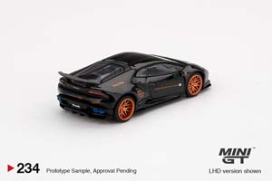 LAMBORGHINI HURACAN VER 1 LB WORKS BLACK  / LAMBORGHINI HURACAN VER 1 LB РАБОТАЕТ ЧЕРНЫЙ (ДЛИНА МОДЕЛИ 6-10 СМ) — фото 2