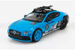 BENTLEY CONTINENTAL GT №9 LHD ICE RACE GP (2020), LIGHT BLUE BLACK (ДЛИНА МОДЕЛИ 6-10 СМ)