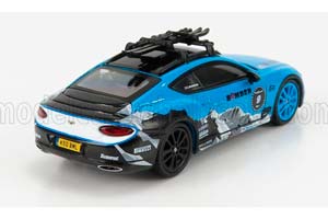 BENTLEY CONTINENTAL GT №9 LHD ICE RACE GP (2020), LIGHT BLUE BLACK (ДЛИНА МОДЕЛИ 6-10 СМ) — фото 2