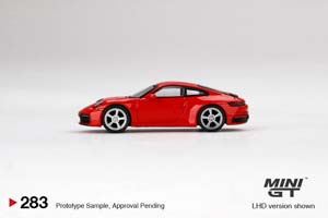 PORSCHE 911 (992) CARRERA 4S RED MIJO / ПОРШЕ 911 (992) КАРРЕРА 4S КРАСНОЕ ПРОСО (ДЛИНА МОДЕЛИ 6-10 СМ) — фото 3