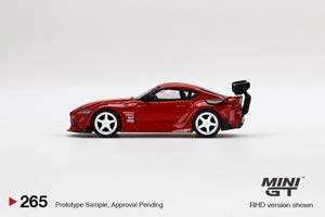 TOYOTA GR SUPRA RED MIJO HKS / ТОЙОТА ГР СУПРА РЕД МИДЖО ХКС (ДЛИНА МОДЕЛИ 6-10 СМ) — фото 3