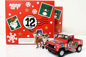 LAND ROVER DEFENDER 90 PICKUP 2021 CHRISTMAS EDITION / ЛЭНД РОВЕР ДИФЕНДЕР С 2-МЯ ФИГУРКАМИ (ДЛИНА МОДЕЛИ 6-10 СМ) — фото 5