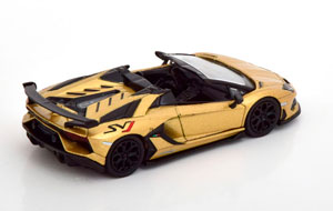 LAMBORGHINI AVENTADOR SVJ ROADSTER LIGHTGOLD BLACK (ДЛИНА МОДЕЛИ 6-10 СМ) — фото 2