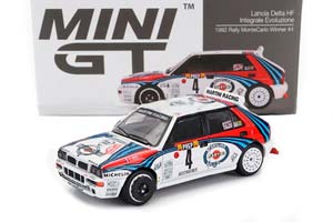 LANCIA DELTA HF INTEGRALE EVOLUZIONE MARTINI #4 WINNER RALLY MONTECARLO (1992) D.AURIOL - B.OCCELLI, WHITE (ДЛИНА МОДЕЛИ 6-10 СМ) — фото 1
