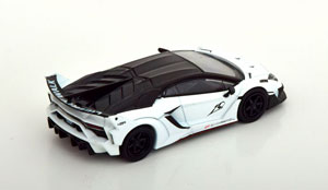 LAMBORGHINI AVENTADOR GT EVO LB WORKS WHITE BLACK (ДЛИНА МОДЕЛИ 6-10 СМ) — фото 2