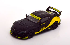 TOYOTA GR SUPRA LB WORKS BLACK YELLOW (ДЛИНА МОДЕЛИ 6-10 СМ) — фото 1