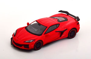 CHEVROLET CORVETTE C8 Z06 2023 RED BLACK (ДЛИНА МОДЕЛИ 6-10 СМ)