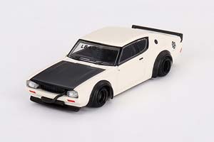 NISSAN SKYLINE KENMERI LIBERTY WALK 1973 WHITE (ДЛИНА МОДЕЛИ 6-10 СМ)