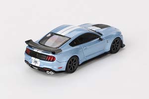 FORD MUSTANG SHELBY GT 500 HERITAGE EDITION 2022 BLUE (ДЛИНА МОДЕЛИ 6-10 СМ) — фото 2