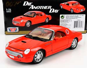FORD THUNDERBIRD 1999 - 007 JAMES BOND - DIE ANOTHER DAY - LA MORTE PUO' ATTENDERE, ORANGE