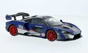 MCLAREN SENNA N 56 GULF RACING 2018, BLUE SILVER BLACK