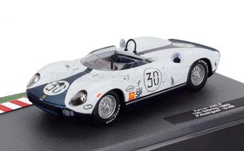 FERRARI 330P SPIDER TEAM MECOM RACING №30 12H SEBRING 1965 PEDRO RODRIGUEZ - GRAHAM HILL, WHITE BLUE