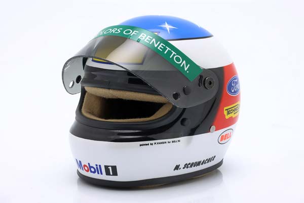 ШЛЕМ MICHAEL SCHUMACHER BENETTON #19 1ST WIN BELGIUM GP FORMULA 1 1992 / МИХАЭЛЬ ШУМАХЕР БЕНЕТТОН 1 МЕСТО ВИН ГРАН-ПРИ БЕЛЬГИИ ФОРМУЛА-1 — фото 5