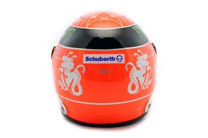HELMET MICHAEL SCHUMACHER MERCEDES GP FORMULA 1 2012 / ШЛЕМ МИХАЭЛЯ ШУМАХЕРА МЕРСЕДЕС (РАЗМЕРЫ 15 х 11 х 10 см) — фото 4