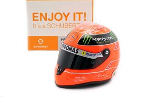 HELMET MICHAEL SCHUMACHER MERCEDES GP FORMULA 1 2012 / ШЛЕМ МИХАЭЛЯ ШУМАХЕРА МЕРСЕДЕС (РАЗМЕРЫ 15 х 11 х 10 см) — фото 5