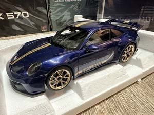 PORSCHE 911 GT3 2021 BLUE MET 1/18 NOREV