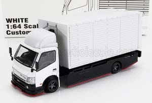 ISUZU CUSTOM TRUCK CAR TRANSPORTER 1993, WHITE (ДЛИНА МОДЕЛИ 6-10 СМ)