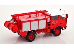 BERLIET GDB 4X4 SERVICE DINCENDIE FIRE ENGINE FRANCE RED WHITE SILVER — фото 2