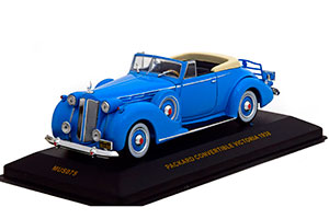 PACKARD VICTORIA CONVERTIBLE 1938 LIGHT BLUE — фото 1