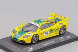 MCLAREN F-1 GTR BMW S70 6.1L V12 TEAM HARRODS MACH ONE RACING №51 3RD 24H LE MANS 1995 ANDY WALLACE - DEREK BELL - JUSTIN BELL, YELLOW GREEN