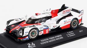 TOYOTA TS050 HIBRID 2.4L TURBO V6 TEAM GAZOO RACING №8 24H LE MANS 2017 SEBASTIEN BUEMI - KAZUKI NAKAJIMA - ANTHONY DAVIDSON, WHITE RED BLACK