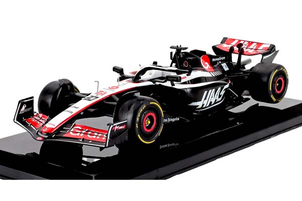 HAAS F1 VF-23 TEAM MONEYGRAM HAAS #20 SEASON 2023 KEVIN MAGNUSSEN WHITE BLACK RED