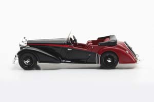 ALVIS 4.3 LITRE VANDEN PLAS TOURER CABRIOLET 1938 BLACK/RED — фото 4
