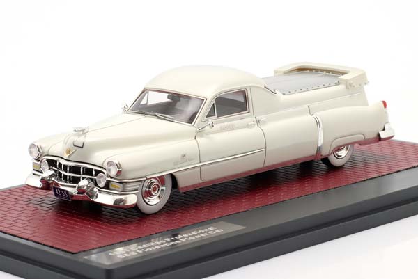 CADILLAC PROFESSIONAL S&S FLORENTINE FLOWER CAR 1951 WHITE 1:43 / КАДИЛЛАК ПРОФЕССИОНАЛ ФЛОРЕНТИНЕ ФЛОВЕР АВТОМОБИЛЬ БЕЛЫЙ
