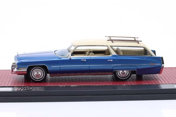 CADILLAC DEVILLE ASC STATIONWAGON YEAR 1972 BLUE METALLIC / BEIGE / КАДИЛЛАК ДЕВИЛЛЕ АСК СТАТИОНВАГОН СИНИЙ МЕТАЛЛИК БЕЖЕВЫЙ — фото 4