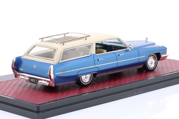 CADILLAC DEVILLE ASC STATIONWAGON YEAR 1972 BLUE METALLIC / BEIGE / КАДИЛЛАК ДЕВИЛЛЕ АСК СТАТИОНВАГОН СИНИЙ МЕТАЛЛИК БЕЖЕВЫЙ — фото 2