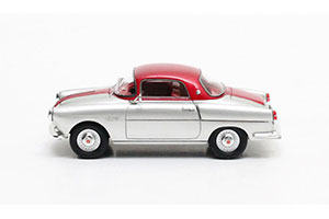 FIAT 600 VIOTTI COUPE 1959 СЕРЕБРИСТЫЙ/КРАСНЫЙ — фото 3