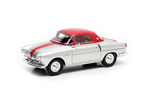 FIAT 600 VIOTTI COUPE 1959 СЕРЕБРИСТЫЙ/КРАСНЫЙ — фото 1