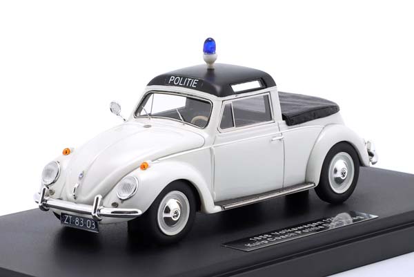 VOLKSWAGEN BEETLE 1200 KUIP COACH POLICE DEN HAAG CLOSED TOP 1958 WHITE / ФОЛЬКСВАГЕН БИТЛЕ КУИП КОАЧ ПОЛИЦИЯ ДЕН ХААГ ЗАКРЫТЫЙ ВЕРХ БЕЛЫЙ