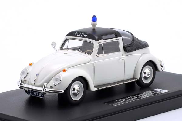 VOLKSWAGEN BEETLE 1200 KUIP COACH POLICE DEN HAAG CLOSED ROOF 1958 WHITE / ФОЛЬКСВАГЕН БИТЛЕ КУИП КОАЧ ПОЛИЦИЯ ДЕН ХААГ ЗАКРЫТАЯ КРЫША БЕЛЫЙ