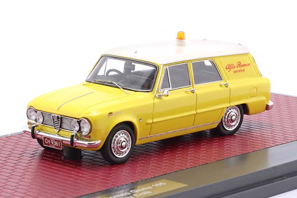 ALFA ROMEO GIULIA 105 ALFA ROMEO SERVICE CAR YEAR 1962-1972 YELLOW / АЛЬФА РОМЕО ДЖУЛИЯ 105 СЛУЖЕБНЫЙ АВТОМОБИЛЬ ЖЕЛТЫЙ