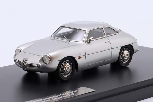 ALFA ROMEO GIULIETTA SPRINT ZAGATO (SZ) YEAR 1961 SILVER METALLIC / АЛЬФА РОМЕО ГИУЛИЕТТА СПРИНТ ЗАГАТО СЗ СЕРЕБРИСТЫЙ МЕТАЛЛИК