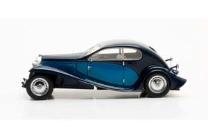 BUGATTI TYPE 46 SUPERPROFILE COUPE 1930 DARK BLUE/BLUE — фото 3