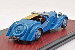 BUGATTI T57S CORSICA ROADSTER MALCOLM CAMPBELL #57531 1937 BLUE — фото 2