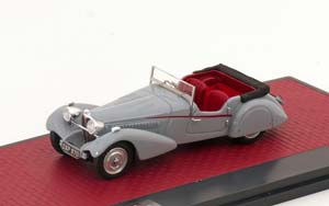 BUGATTI T57SC SPORTS TOURER VANDEN PLAS 1938 GREY RED